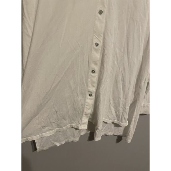 EILEEN FISHER mandarin collar jersey top in white size Small‎ womens Casual - Picture 9 of 9